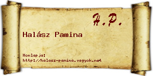 Halász Pamina névjegykártya